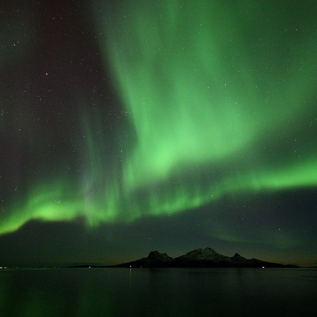 Aurora Borealis landscape photo